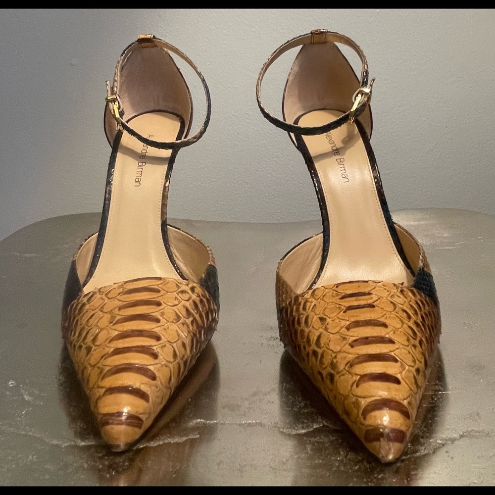 Alexandre Birman Python D’orsay Ankle Strap Pump - image 4